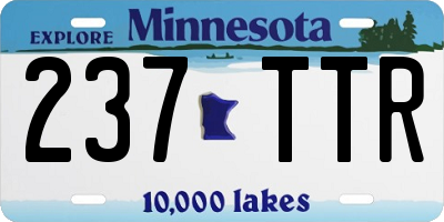 MN license plate 237TTR