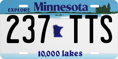 MN license plate 237TTS