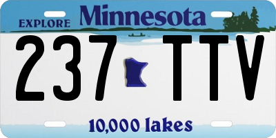 MN license plate 237TTV