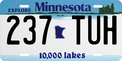 MN license plate 237TUH