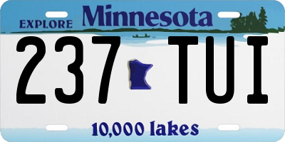 MN license plate 237TUI