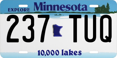 MN license plate 237TUQ