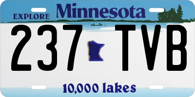 MN license plate 237TVB