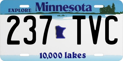 MN license plate 237TVC