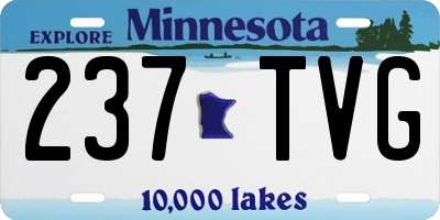 MN license plate 237TVG