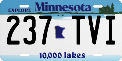 MN license plate 237TVI
