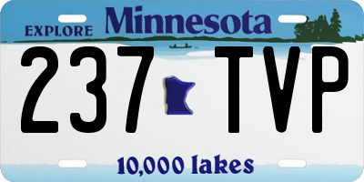 MN license plate 237TVP