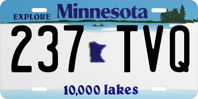 MN license plate 237TVQ