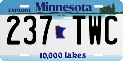 MN license plate 237TWC