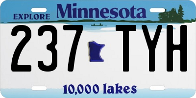 MN license plate 237TYH