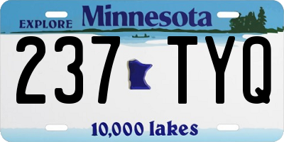 MN license plate 237TYQ