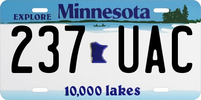 MN license plate 237UAC