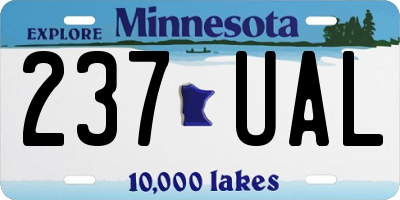 MN license plate 237UAL