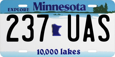 MN license plate 237UAS