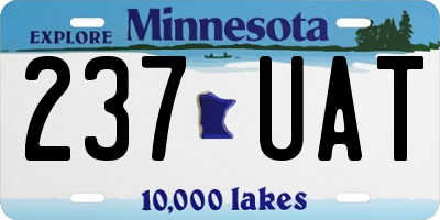MN license plate 237UAT