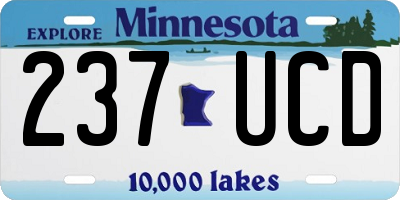 MN license plate 237UCD