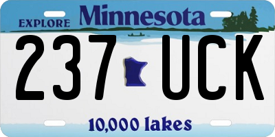 MN license plate 237UCK