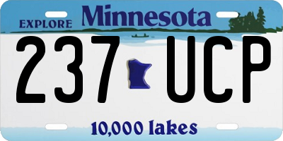 MN license plate 237UCP