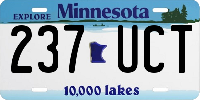 MN license plate 237UCT