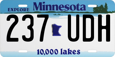 MN license plate 237UDH