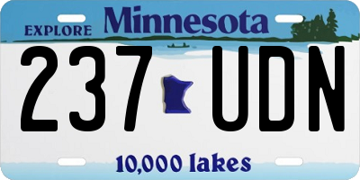 MN license plate 237UDN