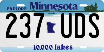 MN license plate 237UDS