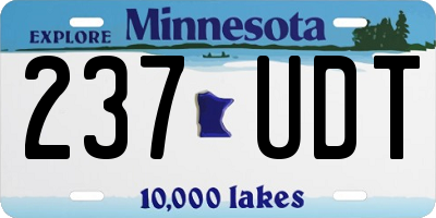 MN license plate 237UDT