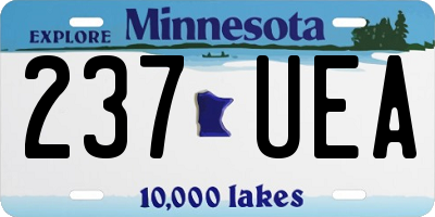 MN license plate 237UEA