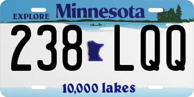 MN license plate 238LQQ