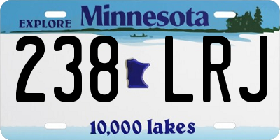 MN license plate 238LRJ