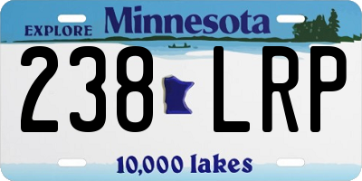 MN license plate 238LRP