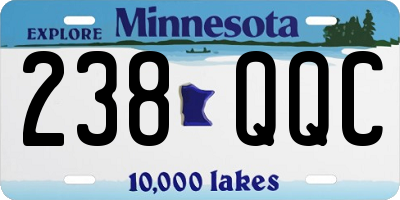 MN license plate 238QQC