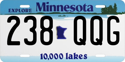 MN license plate 238QQG