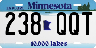 MN license plate 238QQT