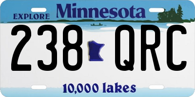 MN license plate 238QRC