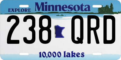 MN license plate 238QRD