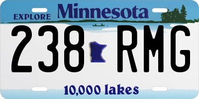 MN license plate 238RMG