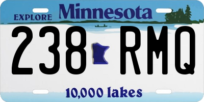 MN license plate 238RMQ