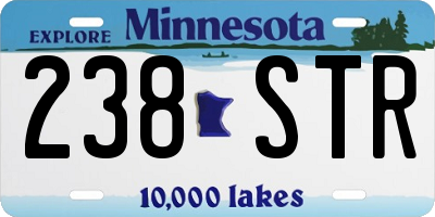 MN license plate 238STR