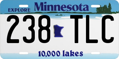 MN license plate 238TLC