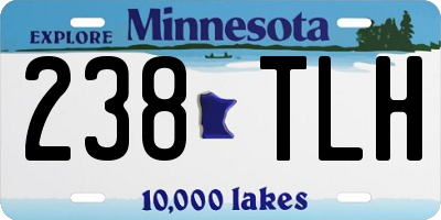 MN license plate 238TLH