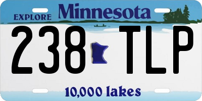 MN license plate 238TLP