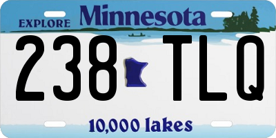 MN license plate 238TLQ