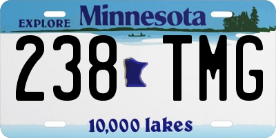 MN license plate 238TMG