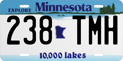 MN license plate 238TMH