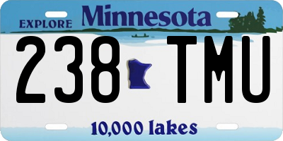MN license plate 238TMU