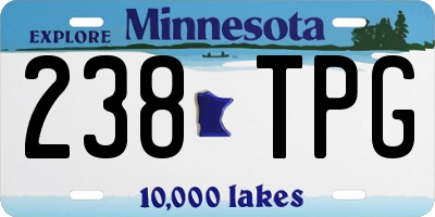 MN license plate 238TPG
