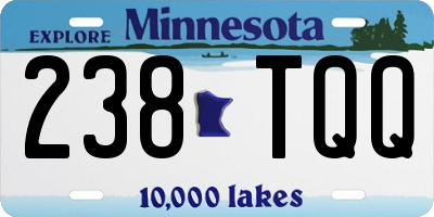 MN license plate 238TQQ