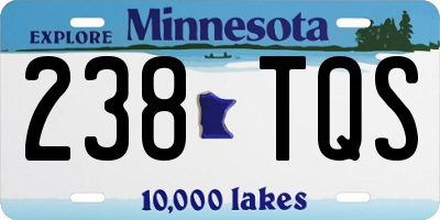 MN license plate 238TQS