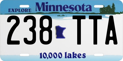 MN license plate 238TTA